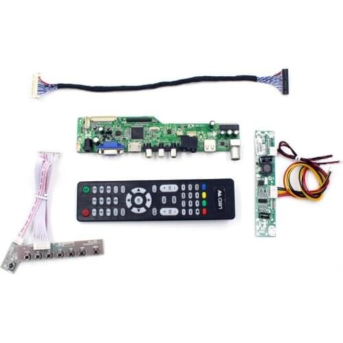 M6V5 LCD TV controller board with TV AV VGA Audio USB HDMI-compatible for 19.5 inch 1440X900 lcd panel LM195WX1-SLC1 lcd panel