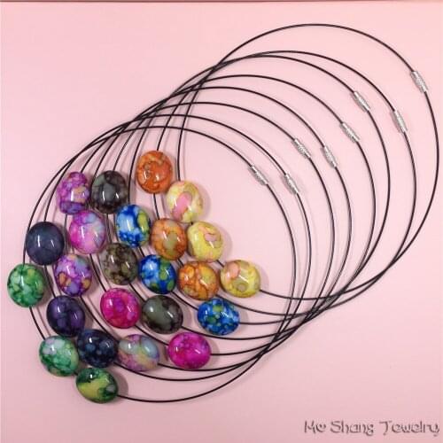 Trendy Simple Oval Colar Choker Necklace For Sexy Atmosphere Beach Holiday Accessories