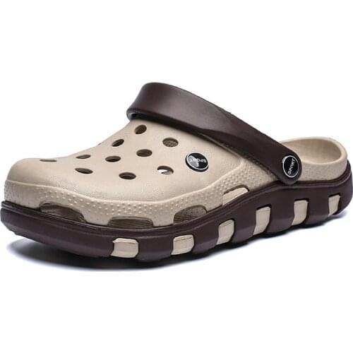 2021 Mens Sandals Womens Crocks Summer Non-slip New Hole Shoes Crok Clogs EVA Garden Shoes Crocse Beach Flat Male Slippers