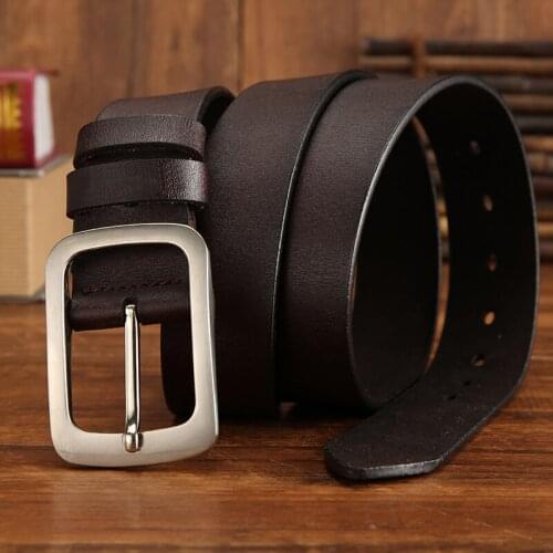 Anxianni Mens belt High qualit genuine leather belt male strap luxury pin buckle casual Cummerbunds ceinture homme