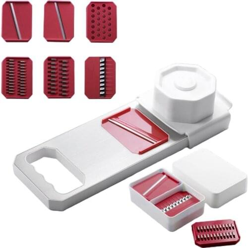 Vegetable Fruit Slicer Set Multifunctional Stainless Steel Potato Peeler Fruit Carrot Grater Salad Maker Kitchen Tool Wholesale