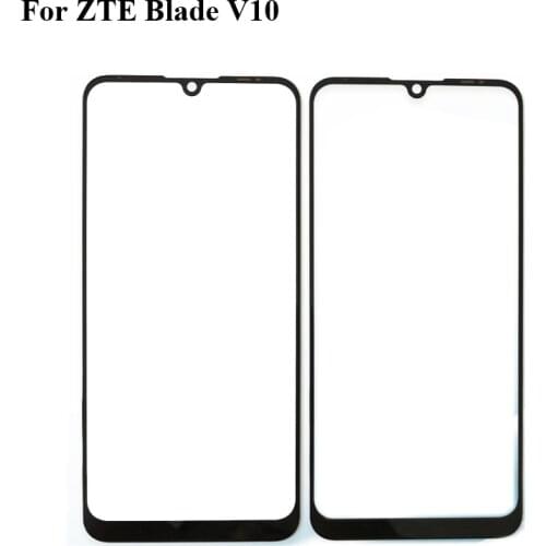 For ZTE Blade V10 BladeV10 Front Outer touch Screen Glass Lens without flex cable Cover Repair Parts For ZTE Blade V 10