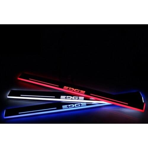 Welcome Pedal Lights For Ford Edge 2015 2016 2017 2018 Pedal car Door Sill Pathway Lamps led thresholds scuff plates Avante md