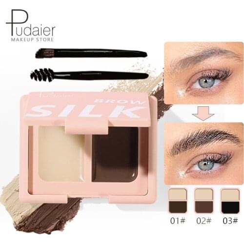 Pudaier Stying Bushy Eyebrow Gel Eyebrow styling and dyeing Brows Soap Natural Long Lasting Ultra Fine Eye Brow Cream Cosmetics