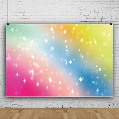 Multicolored Lights Glittering and Dreamy Portrait Backdrop Party Decor Cartoon Background Vinyl Photocall Banner Props