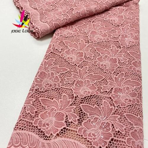 Nigerian Tissue Net Lace Fabric Chiffon Onion Sequin 2021 Popular Bridal Heavy African High Quality Tulle French