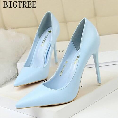 Extreme High Heels Bigtree Shoes Wedding Shoes Bride Women Pumps Red Heels Office Shoes Women Chaussures Femme Sapato Feminino