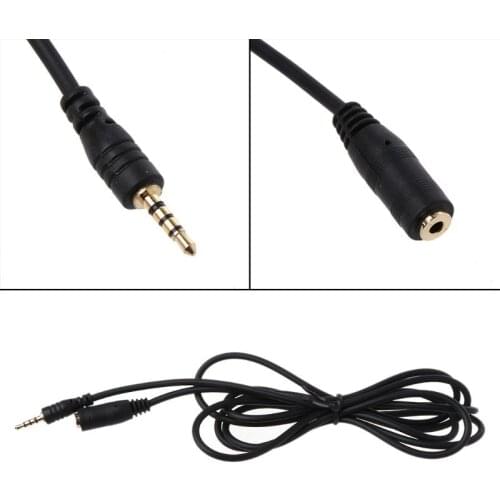 150cm 2.5mm Male to Female Jack Extension Audio AUX Cable Cord for Smartphone 2.5mm earphone W91A