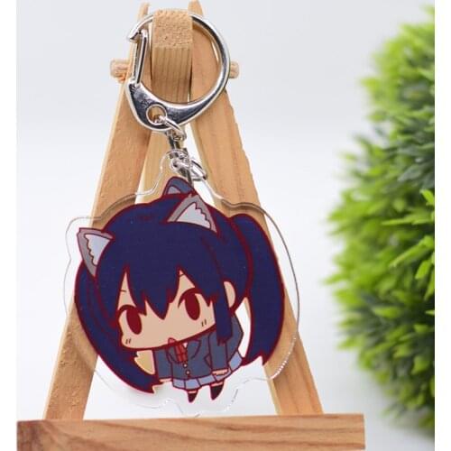 WL0946 K-ON! Keychain Acrylic Cartoon Keyring Accessories