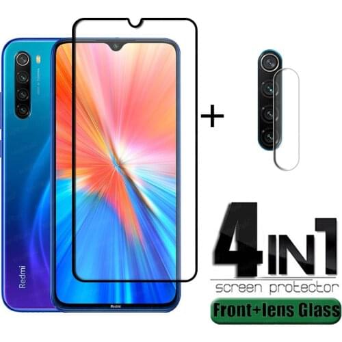 4-in-1 For Redmi Note 8 T Glass For Xiaomi Redmi Note 8T Tempered Glass HD Screen Protector For Redmi 9A 9C Note 8 9 S Pro Glass