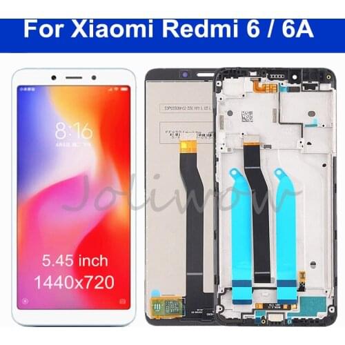 5.45 inch For Xiaomi Redmi 6A LCD Display Touch screen For Redmi 6 Digitizer Assembly With Frame Replacement 10 Touch AA Quality