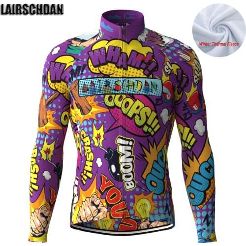 LairschDan Winter Fleece Thermal Warm cycling jersey Jacket Riding MTB Windproof Outdoor Sportswear Mans Racing Bicycle Clothes