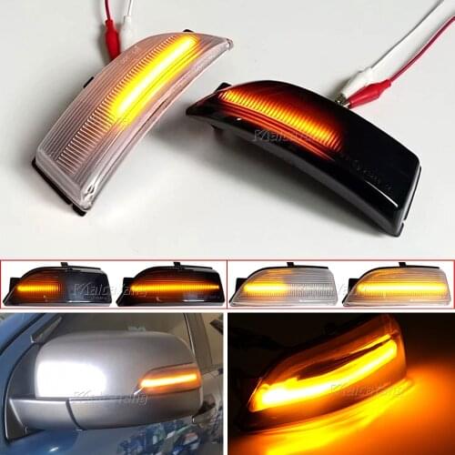 2PCS For Ford Ranger T6 Raptor Wildtrak Everest 2015-2019 LED Dynamic Turn Signal Rearview Mirror Sequential Indicator Light