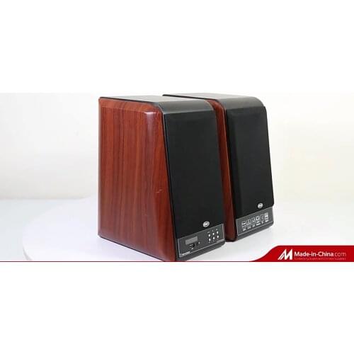 X4 4" Active Bookshelf Speaker-2.0 ,App/Wi-Fi / Blue tooth control ,Wooden shell Wireless Smart Speaker, work with 4 Stream