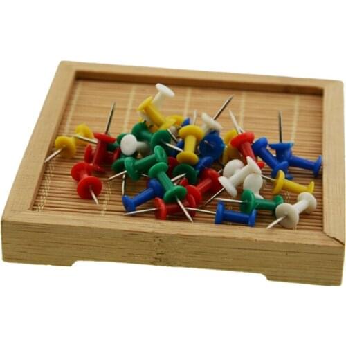 50Pcs Pushpin Thumbtack Pins Decorative DIY Tool for School Home Office Wall Maps Photos Bulletin Board