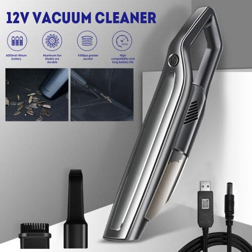 75W Mini Handheld Wireless Vacuum Powerful Car Vacuum Cleaner Auto Portable for Car Home Office Rechargeable High Suction