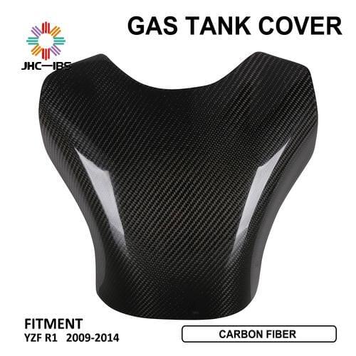 Motorcycle Accessories Carbon Fiber Oil Fuel Gas Tank Cover Guard Protector Protection For Yamaha YZF R1 YZFR1 YZF-R1 2009-2014