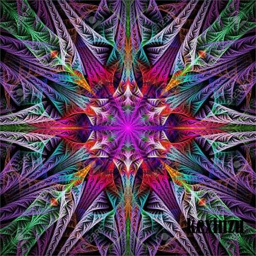 5D handcraft work Diy Diamond Painting Datura Flower Mosaic Kit Diamond Embroidery Datura Flower Print Drill Home Decor Fantasy