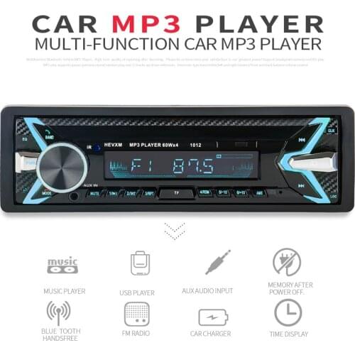 For Car Radio Stereo Player Digital Bluetooth MP3 60Wx4 FM Audio SD USB MMC WMA car stereo