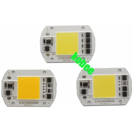 LED COB Lamp Chip 20W 30W 50W 220V 220V Input Smart IC Driver Fit For DIY LED Floodlight Spotlight Cold White Warm White