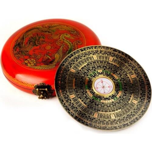 Daoist Master Tool - Effective Bagua Mascot Compass 30cm in Southeast Asia Family Office