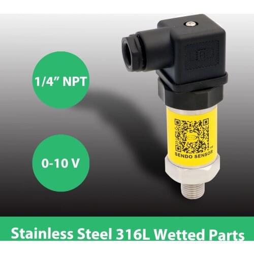 Pressure transmitter 0 10V, range 0.35, 0.5, 1 bar, 250, 200, 160, 100 bar, 50, 16, 10 bar, 35, 100 kpa, 1, 10, 40 mpa, 1 4 npt
