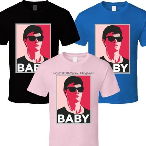 BABY T SHIRT BABY DRIVER Ansel Elgort Darling Eiza was he slow bellbottoms tee