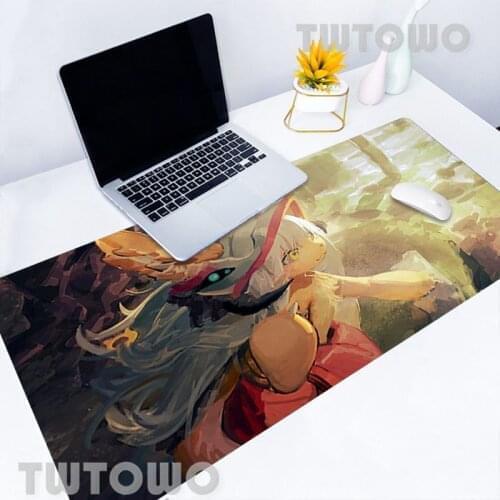 Nanachi Kids Anime Made In Abyss Game Mouse Pad Computer Custom Table Mat MousePad MousePads Mouse Mat Gamer Mouse Pad Mice Pad