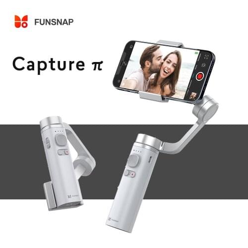 Funsnap Capture π Phone Stabilizer Selfie Stick 3-Axis Foldable Pocket Handheld Gimbal for iPhone XIAOMI HUAWEI For Vlog Video