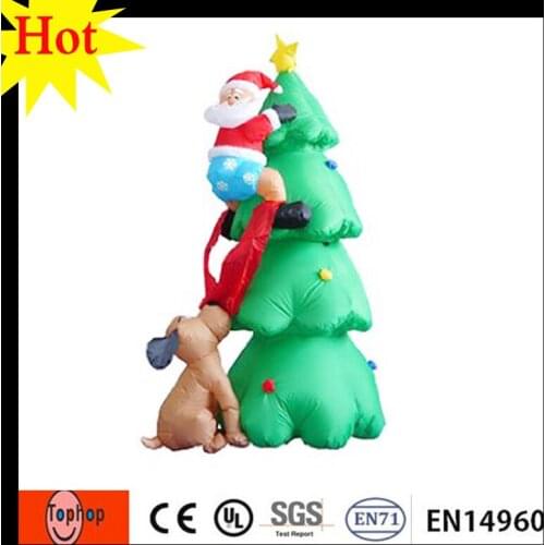 4m /13.5 ft hot sale inflatable Christmas tree ,Christmas snowman ,holiday decoration inflatable santa claus with factory price