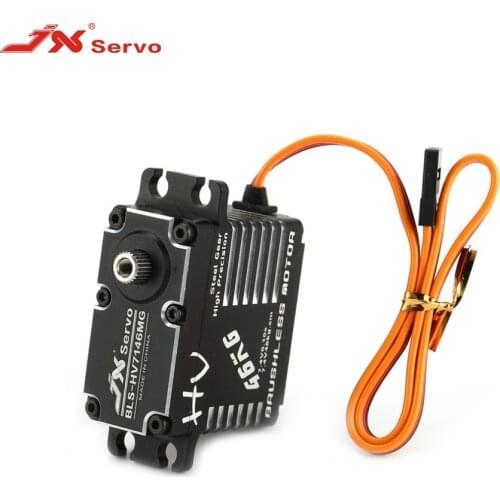 JX Servo BLS-HV7146MG 46KG HV High Precision Steel Gear Full CNC Aluminium Shell Structure Digital Brushless Standard Servo