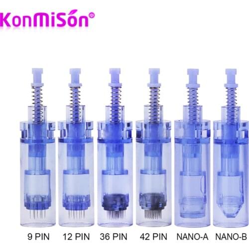 10/50PCS Needle Cartridge Bayonet For Derma Pen Dr pen A1 Nano / 9 /12/ 36/ 42 pin/ Nano Cartridge Dr. Pen Tattoo Micro Needle