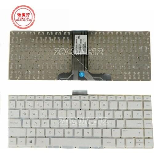 Spanish Laptop White Keyboard For HP Pavilion 14-ax 14-AX030WM 14-ax000 14-ax100 14-AX020CA 901658-031 NSK-CX3SQ no frame