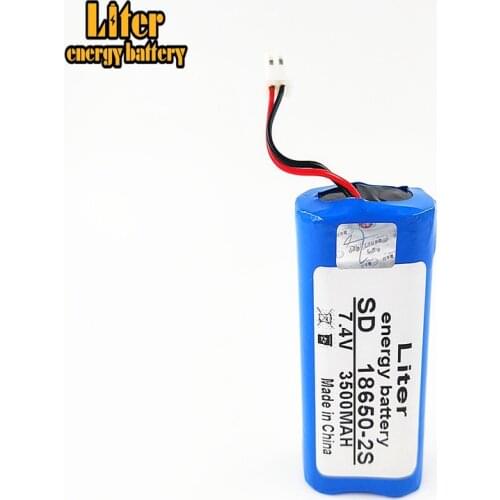 7.4V 18650 lithium battery 3500mAh 8.4V Rechargeable battery pack megaphone Bluetooth stereo DVD player protection board