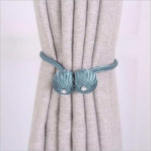Curtain Rope Magnetic Curtain Tiebacks Tie Backs Holdbacks Ring Buckle Clips Accessory Curtain Rods Decoration Accessoires