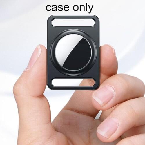 Aluminum Alloy Magnetic Protective Cover For Apple Tracker Holder AirTag Cover Metal Keychain Locator C4A6