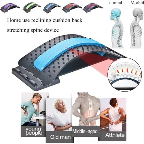 Back Massager Stretcher Equipment Massage Tools Magic Stretch Fitness Lumbar Support Relaxation Spine Pain Relief