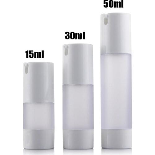 300pcs/lot 15ml 30ML 50ml frosted airless bottle small plastic lotion bottle with airless pump used for Cosmetic Packaging