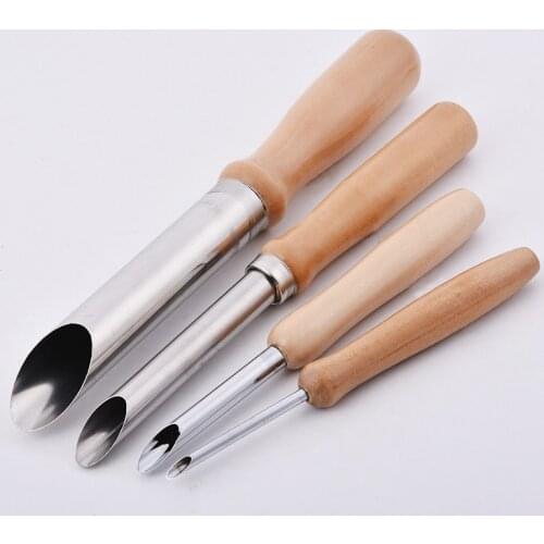 4-Piece Clay Hole Cutters Clay Pottery Sculpture Modeling Tool Set