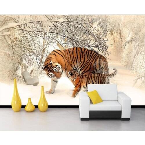 Papel parede mural wallpaper animal tiger 3d stereoscopic wallpaper 3d murals wallpaper for living room