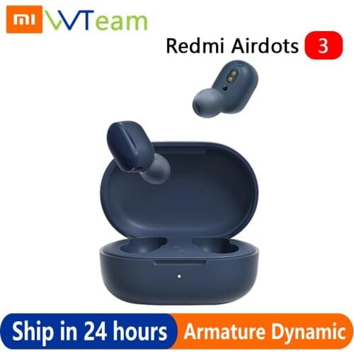 Xiaomi Redmi AirDots 3 Earphone AptX Hybrid Vocalism Wireless Bluetooth 5.2 Mi True Wireless Headset CD-level Sound Quality