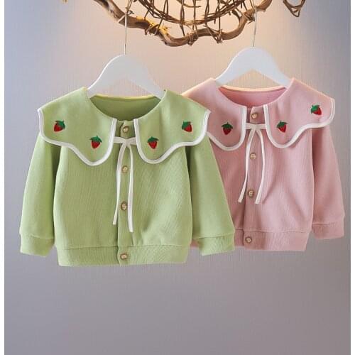 2021 Autumn Baby Girls Coats Fashion Childrens Cardigan Jacket for a Girls Cotton Outerwear Infant Clothing Toddler Clothes