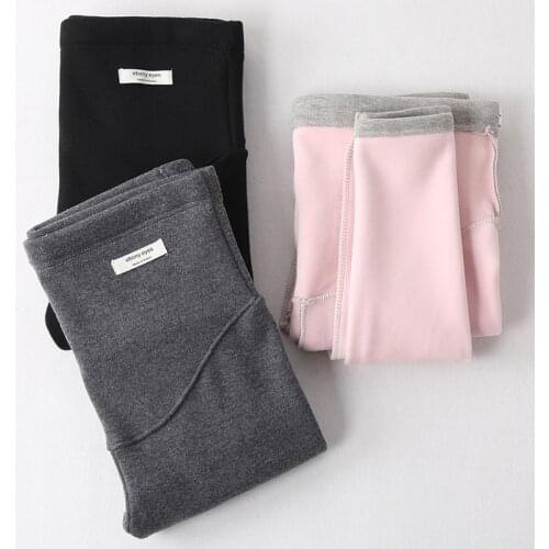 Autumn Winter Velvet Maternity Leggings Pants For Pregnant Women Warm Maternity Clothes Thickening Pregnancy Trousers Clothing