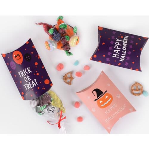 Halloween Pillow Box,Cake Candy Pillow Boxes, Party Favor Box,Pillow Pouch Box 30pcs/lot