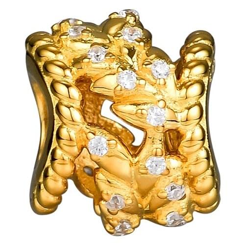 Authentic 925 Sterling Silver Shine Dazzling Grain Swirls Charms Fit Original Bracelet Metal Beads Jewelry Making Kralen