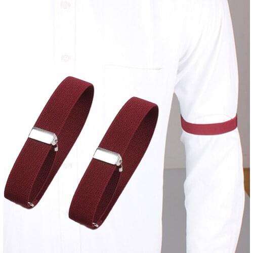 1 Pair Elastic Armband Shirt Sleeve Holder Women Men fashion Adjustable Arm Cuffs Bands for Party Wedding Clothing Accessories