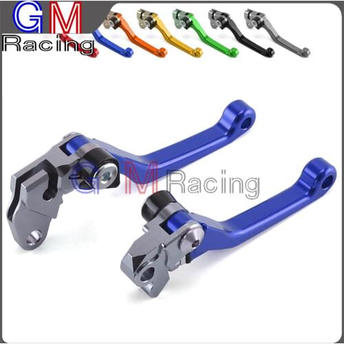 Motorcycle CNC Billet Pivot Foldable Brake Clutch Levers For YAMAHA YZ80 YZ85 2001 2002 2003 2004 2005-2014 Dirt Bike Motocross