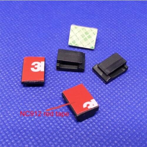 NC912 Self adhesive cable tie mount BASE 9X12mm Clamp cable dia 3mm Car home electronic cable wire zip clamp clip Computer host