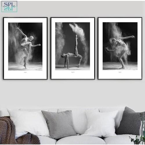 SPLSPL Body Art Dance Wall Art Nordic Posters And Prints Canvas Painting Pop Art Wall Picture For Bedroom Retro Poster No Framed