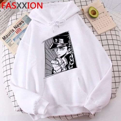 Jojo Bizarre Adventure hoodies male anime 2021 printed male clothing Oversized